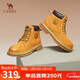 駱駝（CAMEL）【山澤】大黃靴男時(shí)尚馬丁靴男休閑工裝靴 L14W307636 土黃 41