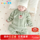 優(yōu)奇寶寶家居服秋冬嬰兒保暖套裝珊瑚絨兒童睡衣冬款a類(lèi)純棉分體衣服