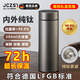 JCZS【德國品牌】純鈦保溫杯男士高端送禮悶茶泡茶水杯高檔禮盒鈦杯 內外純鈦【冰裂銀】500ml