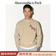 Abercrombie & Fitch【經(jīng)典LOGO】美式絨感保暖套頭毛衣針織衫25秋冬男裝120-5181 卡其色 S (175/92A)