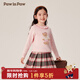 PawinPaw卡通小熊童裝秋冬女童女寶圓領(lǐng)毛衣軟糯上衣 Pink粉紅色/25 120 cm