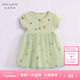 MARC&JANIE馬克珍妮童裝兒童夏裝女童彈力針織網(wǎng)紗連衣裙公主裙子230865