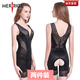 美人計兩件裝塑身衣收腹連體衣開(kāi)襠款產(chǎn)后束腰提臀束身連體美體衣塑身褲 黑色[0087#平角開(kāi)檔款] L [101-120斤]