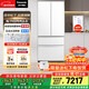 松下（Panasonic）白月光2.0 515L法式多門(mén)冰箱家用超薄零嵌入式自動(dòng)制冰一級能效NR-ED52APB-W【國家補貼】