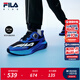 斐樂(lè )FILA兒童童鞋跑步鞋2025年冬季新款男女童中大童兒童超跑鞋 黑/霧紗藍-BY 37 內長(cháng)23.0cm