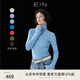 EIN言無(wú)壓感綿羊毛多彩堆堆高領(lǐng)文藝休閑打底針織衫2025早秋新款 灰藍 M