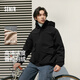 森馬（Semir）羽絨服男防雨防風(fēng)三防外套情侶工裝冬中長(cháng)款 黑色（白鴨絨）90001 XS