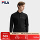 FILA 斐樂(lè )官方男子針織長(cháng)袖POLO衫2025冬季時(shí)尚休閑基礎上衣