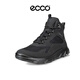 愛(ài)步（ECCO）男士厚底高幫休閑運動(dòng)鞋820224 51052黑色 41 (建議正碼正拍)