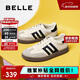 百麗復古拼色德訓鞋新款百搭簡(jiǎn)約運動(dòng)休閑鞋B2614AM5 米白 38