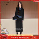 三彩2025冬季新款半身裙套裝燈芯絨外套兩件套上衣長(cháng)裙M 經(jīng)典黑 M 160/84A
