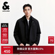 杰克·瓊斯（JACK&JONES） 男裝秋季夾克常規版摁扣拉鏈翻領(lǐng)口袋胸前刺繡長(cháng)袖上衣225321021