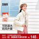 森馬（Semir）羽絨服女冬季薄款90絨子防潑水防風(fēng)千鳥(niǎo)格設計感外套101724113012