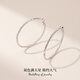 Qlady新年爆閃大耳圈耳飾女素圈耳環(huán)2025新款爆款高級感耳墜耳扣禮物