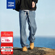 唐獅（TonLion）2025男基礎百搭直筒牛仔長(cháng)褲 復古藍/二批 L