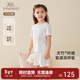 英氏（YEEHOO）【商場(chǎng)同款】?jì)和揖臃募局窭w維透氣男童女童睡衣背心短褲 英氏白-套衣 120 cm