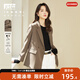 對白（DUIBAI）高級感西裝外套女2026春新款復古時(shí)尚小個(gè)子休閑職業(yè)西服上衣 栗灰色 M