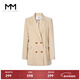 麥檬MM麥檬秋冬時(shí)尚通勤西服職業(yè)裝米色西裝外套上衣女5992110681 米色 S