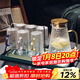 格娜斯（CRISTALGLASS）玻璃杯水杯家用套裝泡茶杯喝水杯子耐高溫輕奢高顏值錘紋涼水壺