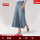 Levi's【商場(chǎng)同款】李維斯25新款女士洗水牛仔半身裙003WA 藍色 XL (28)