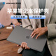 VOKAMO防摔耐刮適用MacBook Pro14保護殼帶支架21到2025年款蘋(píng)果電腦筆記本M5/4/3/2磨砂外套 透黑