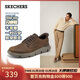 斯凱奇（Skechers）新年禮物男士商務(wù)鞋新品冬季閃穿一腳蹬德比鞋通勤休閑鞋205353
