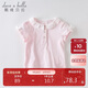 戴維貝拉（DAVE＆BELLA）兒童t恤女童短袖夏裝洋氣小童寶寶棉質(zhì)女孩上衣