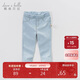 戴維貝拉（DAVE＆BELLA）女童牛仔褲兒童修身褲子春季男童寶寶童裝春裝緊身褲長(cháng)褲