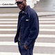 Calvin KleinJeans26早春新款男士美式復古ck插肩袖輕薄翻領(lǐng)潮殼牛仔外套