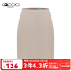 G2000【商場(chǎng)同款/鉛筆裙】女裝2025春秋通勤半身裙西裙 卡其色鉛筆裙19寸 L （38）