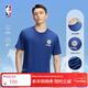 NBA官方-湖人/勇士 休閑男女運動(dòng)夏季寬松速干T恤短袖 快船隊/藏青-速干T恤 M