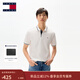 TOMMY JEANS【鑲邊翻領(lǐng)】春夏男裝純棉珠地網(wǎng)眼美式潮流短袖T恤POLO衫 白色YBL M