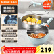 蘇泊爾（SUPOR）電炒鍋不粘鍋一體插電多功能鍋 1550W猛火炒菜電鍋爆炒一體鍋 3.5L大容量智能電煮鍋抗菌不粘設計 3.5L CJ25A806【配蒸籠】