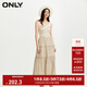 ONLY夏季時(shí)尚百搭修身拼接吊帶中長(cháng)款連衣裙女|124207016 C11 寡言灰色 XL 175/92A