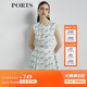 PORTS寶姿商場(chǎng)同款新品女裝無(wú)袖印花連衣裙LL8D200KLO008 乳白混色 XL (10)