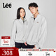 Lee韓國設計舒適版半拉鏈立領(lǐng)灰色男女同款長(cháng)袖衛衣LUT010385207 灰色（尺碼偏大，拍小一碼） L