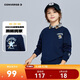 匡威Converse男女童純棉毛圈衛衣2025秋季新款圖案印花兒童休閑上衣
