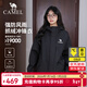 駱駝（CAMEL）沖鋒衣男三合一抓絨防水保暖黃色戶(hù)外登山?jīng)_鋒衣外套女 734CAEO615，幻影黑 ，中性 M