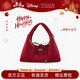 迪士尼（Disney）三角飯團手提包女士單肩斜挎小拎包實(shí)用新年禮物情人節禮物送女友 派對紅【品牌禮盒+毛衣小熊掛件】