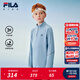 斐樂(lè )FILA【抗靜電】?jì)和疶恤長(cháng)袖2025秋冬新男中大童運動(dòng)訓練上衣 新時(shí)風(fēng)淺藍-BU 150