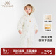英氏（YEEHOO）【商場(chǎng)同款】嬰兒連體衣冬季加厚夾棉保暖嬰兒衣服女童新款 絨白 90cm （推薦1-2歲）