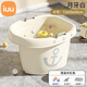 iuu兒童泡澡桶 加厚寶寶洗澡桶 嬰兒洗澡盆游泳桶家用沐浴桶洗澡神器 【0-10歲適用】加厚泡澡桶 材質(zhì)：食品級PP原料，三層加厚