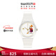 斯沃琪（Swatch）瑞士手表 女王的慶典 新年禮物變色石英腕表GZ711