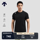 DESCENTE迪桑特TRAINING系列綜訓訓練運動(dòng)健身男士短袖針織衫夏季 BK-黑色 L (175/96A)