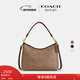 蔻馳（COACH）奧萊女士女包經(jīng)典標志LAUREL 31號流浪包單肩包斜挎包腋下包禮物 IM/棕黃色/棕色