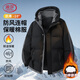 浪莎（LangSha）棉服男外套冬季保暖加厚男士棉襖防風(fēng)防污防水面包服帶帽棉衣