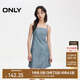 ONLY 2024春季氣質(zhì)休閑百搭PU吊帶短裙連衣裙女|12417Y003