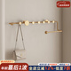 積累小家 北歐墻上衣架家用客廳玄關(guān)臥室小型掛包架簡(jiǎn)約現代衣服架子玄關(guān) 【輕奢金】L:79cm  H:11cm