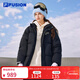 斐樂(lè ) FUSION斐樂(lè )潮牌羽絨服女冬季情侶時(shí)尚保暖外套男女 正黑色-T11U416901FBK 預售 S 165/88A/S