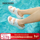 斯凱奇（Skechers）拖鞋女士秋季一腳蹬涼鞋厚底增高外穿運動(dòng)休閑鞋沙灘鞋111246
